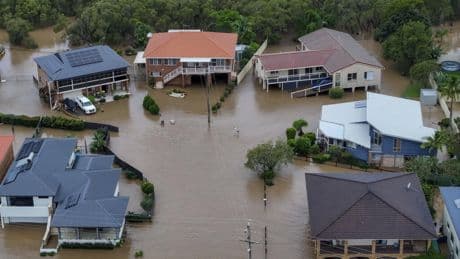 Record floodwaters in eastern Australia leave at least 3 dead