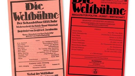 Streit um das Erbe Jacobsohns: Wem gehört die „Weltbühne“?