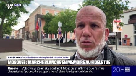 "On est sous le choc": une marche blanche a eu lieu aujourd'hui en hommage au fidèle tué dans une mosquée du Gard