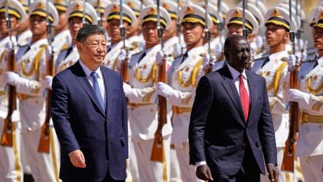 Kenyan president vows closer ties to China during visit amid Trump's trade war