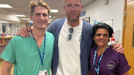 Emotional Freddie Flintoff reunites with ‘superhero’ NHS staff who cared for him after horror Top Gear crash