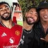 Matheus Cunha poses with Brazil icons after £62.5m Man United unveiling - as forward cosies up to midfield legend