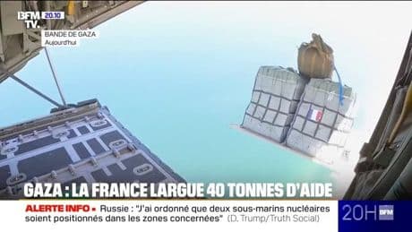 Gaza: Emmanuel Macron demande à Israël d'ouvrir "un plein accès humanitaire pour répondre au risque de famine", après le largage de 40 tonnes d'aide humanitaire