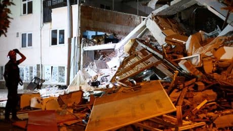 Woman dies after Turkey earthquake flattens over a dozen buildings