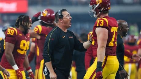 Tobias Raymond is now a key cog — and de facto grillmaster — on uncertain USC offensive line