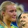 Zlatan Ibrahimovic sends message to 'sad' Sweden teen Smilla Holmberg after her miss against England in the 'worst penalty shoot out ever'