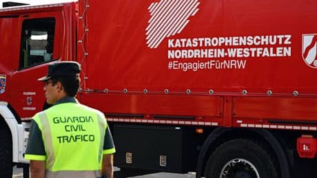 Deutsche Feuerwehrleute helfen im Kampf gegen massive Waldbrände