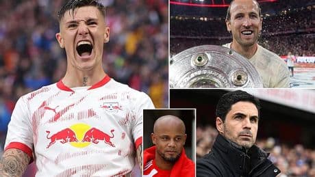 Bayern Munich make move for Benjamin Sesko as 'Harry Kane's successor' in major blow to Arsenal's transfer plans… as the German giants plot surprise new role for the England skipper