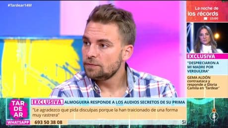 José María Almoguera reacciona a los audios de Alejandra Rubio: &quot;Me molesta que hable en esos términos de mi madre&quot;