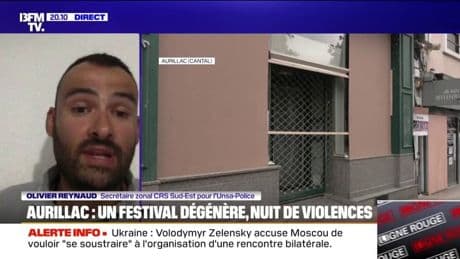 Affrontements à Aurillac: "Ces groupes ont tenté de s'introduire à l'intérieur de la maison d'arrêt", indique Olivier Raynaud, secrétaire zonal CRS Sud-Est pour l'Unsa-Police