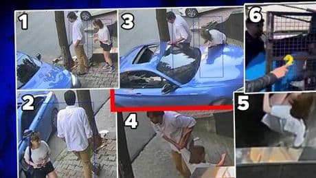 Bayrampaşa'da eski eşinin üzerine otomobilini sürdü! Dehşet kamerada