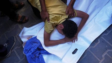 Israeli strikes in Gaza kill at least 30 people including six children gathering water, hospitals say