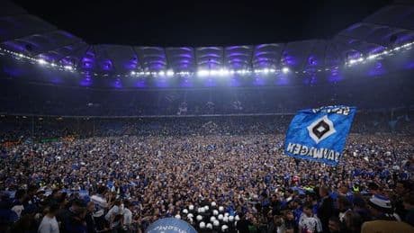 Hamburg promotion pitch invasion leaves 44 injured as one in life-threatening condition