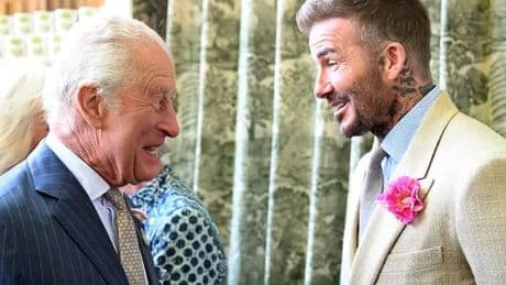 King Charles meets David Beckham after Harry and Meghan's surprise Brooklyn move