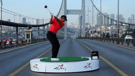 Tiger Woods stopped cars as audacious Turkish Open shot made history