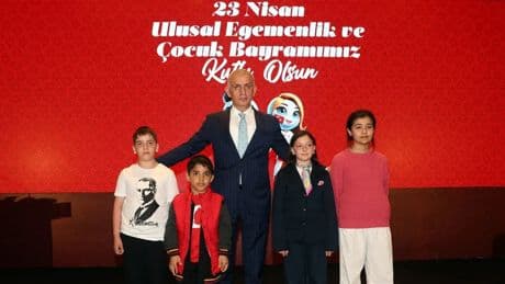 TFF'de 23 Nisan'a özel şenlik töreni yapıldı!