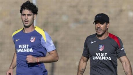 Simeone da las riendas a Cardoso desde el inicio