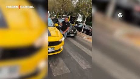 Ataşehir'de kuryeye yumruk atan taksi sürücüsüne para cezası uygulandı