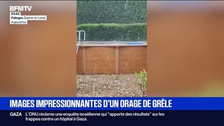28 départements en vigilance orange orage après des chutes de grêles
