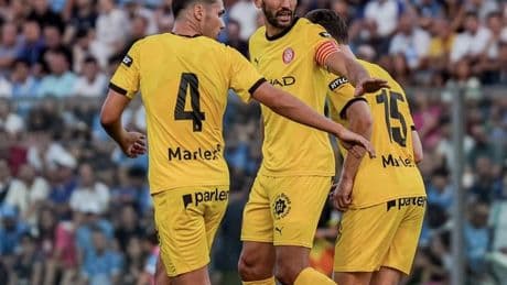 Stuani guía a un Girona combativo que no puede contra el campeón de Italia