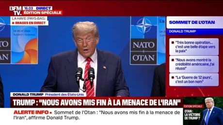Sommet de l'Otan: "C'est une vraie victoire pour les États-Unis", déclare Donald Trump au sujety du budget de la défense