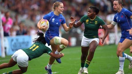 Coupe du monde féminine de rugby : les Bleues étrillent l’Afrique du Sud et défieront l’Irlande en quarts
