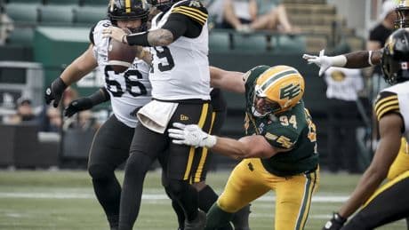 Tiger-Cats outlast struggling Elks 28-24 for sixth straight win