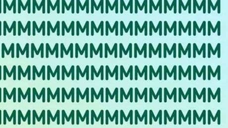 Only 1% can spot rogue letter hiding among flurry of Ms in 11 seconds