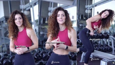Priscilla, entrenadora personal: "El tríceps es uno de los músculos más olvidados… ¡y uno de los más importantes para lucir unos brazos firmes y tonificados!"