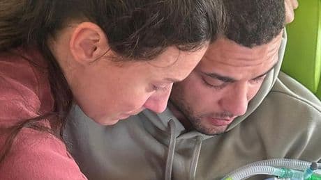 Gladiators' Steel holds funeral for 'tiny and brave' son who died at 13 days old