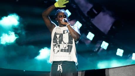 Young Thug performs for the first time since leaving jail, teams with Travis Scott and T.I.: Photos