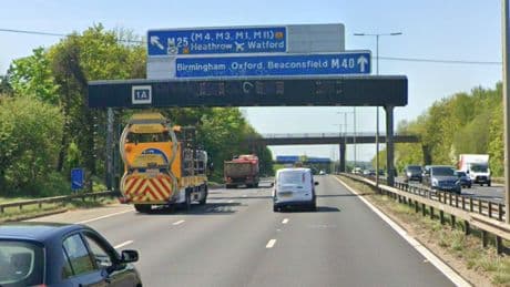 Police hunt four people who ran from Mercedes involved in a tragic M40 crash