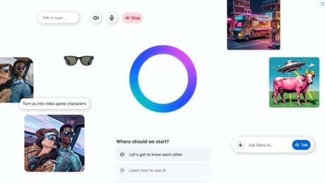 Meta lance sa nouvelle application qui permet de discuter avec l'IA
