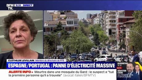 Pannes d'électricité massives en Espagne et au Portugal: "Nous avons retrouvé l'alimentation des foyers français", assure Clothilde Levillain (membre du directoire de RTE)