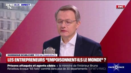 Les entrepreneurs "empoissonnent le monde": Dominique Schelcher (Coopérative U) répond à Jacques Attali et assure être "stupéfait" par ses propos