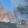 Klapband veroorzaakt brand langs snelweg bij Fréjus, vuur in Ardèche bedreigt 100 hectaren bos