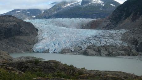 An Arizona hiker has died after falling near Alaska's Mendenhall Glacier