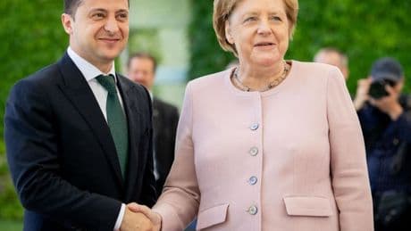 Geschichtsbild: Wolodimir Selenskij in Berlin