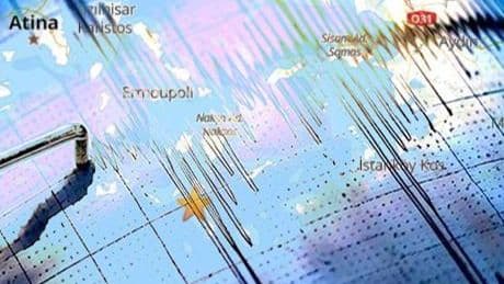 Ege Denizi'nde 3.8 büyüklüğünde deprem