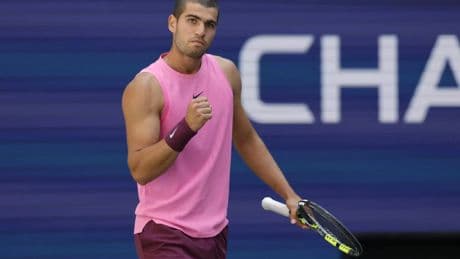 Carlos Alcaraz - Arthur Rinderknech del US Open, en directo: resultado y última hora de los octavos de final