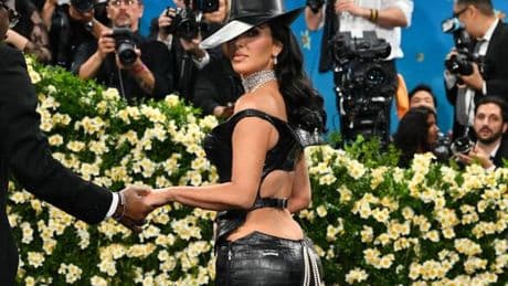 Kim Kardashian scolds Met Gala security guard in tense moment as she nearly falls