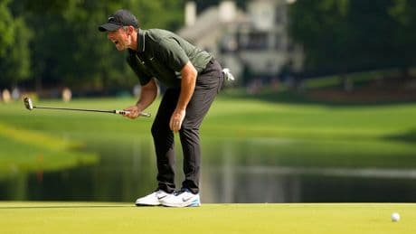 Rory McIlroy struggles at US PGA Championship as Luke Donald shares lead