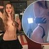 Suki Waterhouse poses topless in X-rated mirror selfies as she shares throwback snaps on Instagram