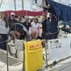 Claire Ozinga, plus jeune équipière du Tourduf àla voile, découvre l’Aber Wrac’h