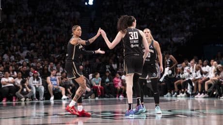 Liberty rout Aces to put exclamation point on WNBA championship celebration