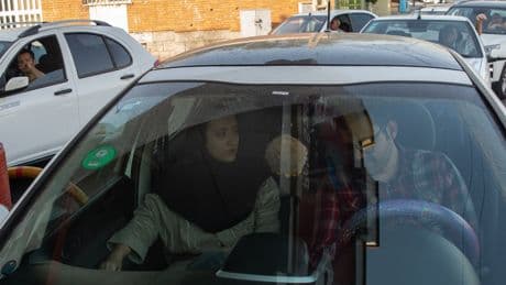 As Israel attacks, Iranians flee capital in search of safety.