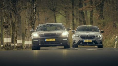 BMW M5 en Porsche Panamera Turbo botsen