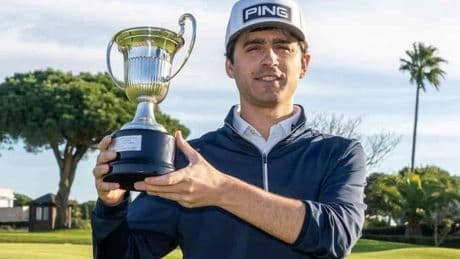 El golfista bilbaíno Javier Sainz sigue al alza y se deja ver en su fetiche Scottish Challenge