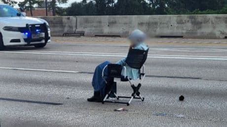 64-year-old woman pulls out a gun and a lawn chair and blocks Texas highway in hours-long standoff