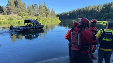 One killed and race on to find two missing after group plunge off Oregon waterfall